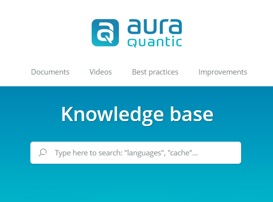 AuraQuantic permite crear y personalizar una interfaz visual para unificar los datos y contenidos empresariales.
